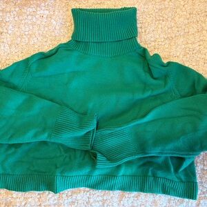 Zara Green Turtleneck Sweater